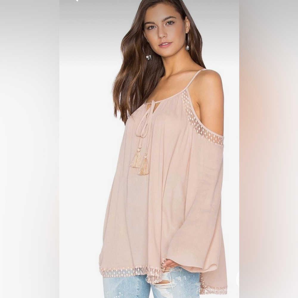 🌸Anthropologie Bishop+Young Cold Shoulder Peasant Blouse